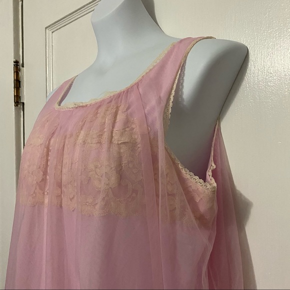 Vintage Movie Star Inc pink baby doll lingerie - Picture 3 of 8